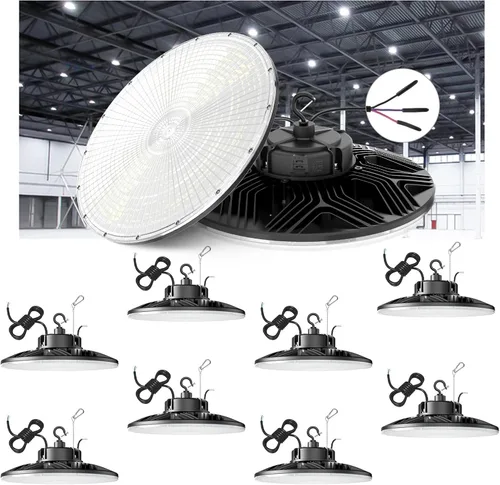 Miniatura 13 de Luz LED UFO de alta bahía, 150W/100W/80W ajustable, 3000K/4000K/5000K ajustable, UL listado 21000LM 0-10V regulable IP65 impermeable alta Bahía