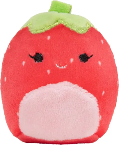 Miniatura 7 de Squishville de Squishmallows Mini Plush Fruit Squad, seis peluches suaves de 2 pulgadas, frutas irresistiblemente coloridas, mini melocotón, piña