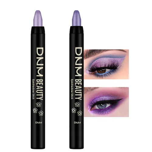 Miniatura 19 de Kaely - Juego de 2 barras de sombra de ojos en crema para ojos, lápiz brillante perla blanca y perla negra, maquillaje brillante de ojos