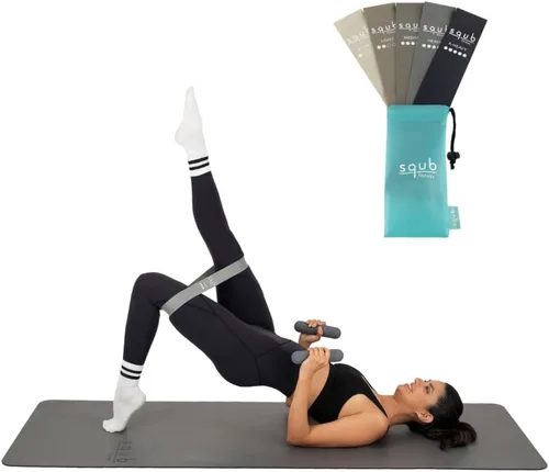 Miniatura 11 de Juego de bandas de resistencia para fitness, bandas elásticas para bandas de ejercicio, bandas de resistencia para entrenamiento en casa, bandas