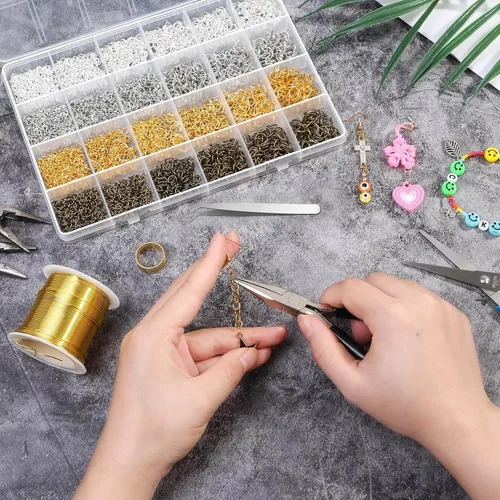 Miniatura 7 de 2840 anillos de salto para la fabricación de joyas, anillos de salto abiertos shynek para suministros de fabricación de joyas, manualidades
