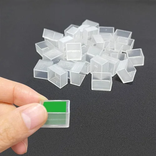 Miniatura 3 de 150 piezas de plástico transparente vacío para acuarelas – 0.07 onzas líquidas de capacidad, bandejas de pintura recargables para acuarelas sólidas