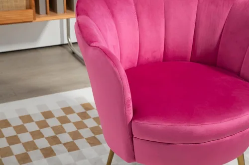 Miniatura 7 de Sillas modernas de terciopelo con acento cómodo, sillas tapizadas para dormitorio, sillas de comedor con patas de metal dorado, sillas de Azul marino