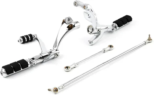 Miniatura 3 de TCT-MOTORPARTS Controles delanteros con clavijas, palancas y varillas para Harley Sportster XL1200 2004-2013 XL1200C 2004-2008 Cromo