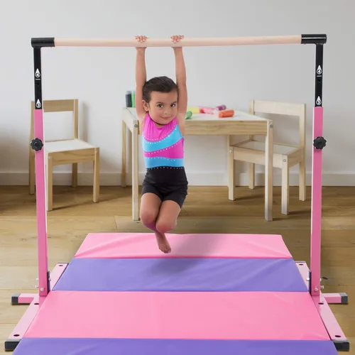Miniatura 2 de Barra de kip ajustable Pro Gen 4 de Pro Model con cable de acero inoxidable soporta equipo de gimnasia de barra horizontal