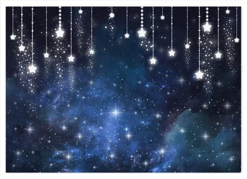 Avezano Telones de fondo de cielo nocturno estrellado bajo las estrellas, fondo de fiesta de graduación, universo, tema espacial, telón de fondo