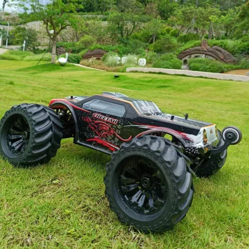 Miniatura 4 de JLBRACINGRC Auto RC sin escobillas de 1/10 para adultos, rápido 50+ mph de alta velocidad RTR RC camión, camión monstruo todoterreno 4WD, auto