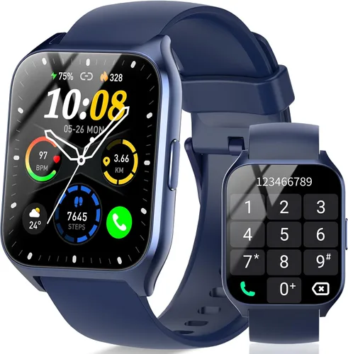 Reloj inteligente (respuesta/hacer llamada), reloj inteligente de 1.85 pulgadas para hombres y mujeres, reloj de fitness 2025, más de 110 modos