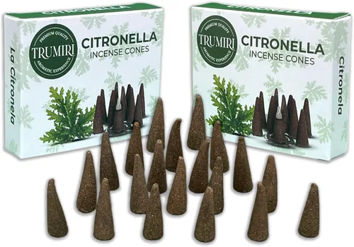 Miniatura 33 de TRUMIRI Incienso ámbar – Paquete de 20 conos (2 x 10) – Incienso de cono perfumado