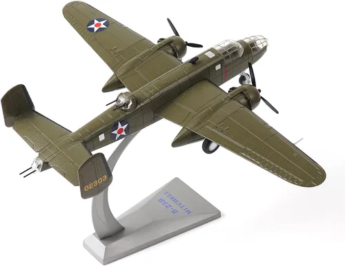 Miniatura 7 de NUOTIE Escala 1/72 B-17 Fortress Bomber (pintura verde) Pre-construcción de avión de guerra vintage de la Segunda Guerra Mundial avión de guerra