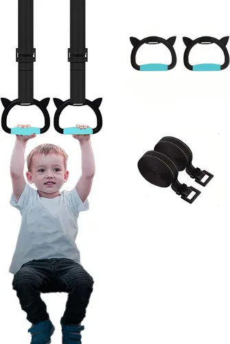Nuevos anillos de gimnasia profesionales, tanto para adultos como para niños, soporta 550 libras, equipo de fitness en casa, barra de dominadas para