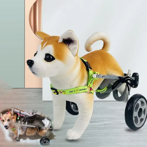 Miniatura 3 de All Terrain Dog Wheelchair for Back Legs, 2 Wheels Pet Mobility Aid for Doggie Activity Hip Support, Adjustable Dog Leg Brace, Light Weighta(Size XS