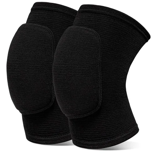 Rodilleras de Voleibol rodilleras para Mujeres Niños Niñas, Rodilleras Suaves y Transpirables para Voleibol, Baile, Fútbol Americano, Yoga, Negro