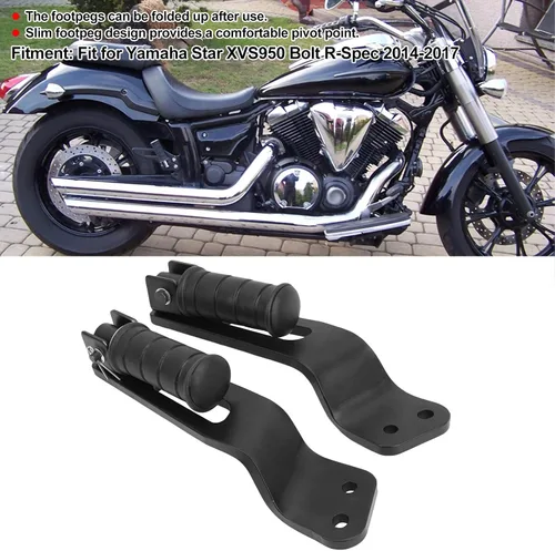 Miniatura 4 de Akozon Estriberas traseras para motocicleta, soporte para reposapiés Star XVS950 Bolt R-Spec 2014-2017