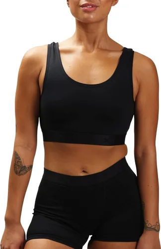 Miniatura 2 de TomboyX Brasier suave, bralette de algodón con cuello redondo para mujer, sin relleno, de bajo impacto, (XS-6X)