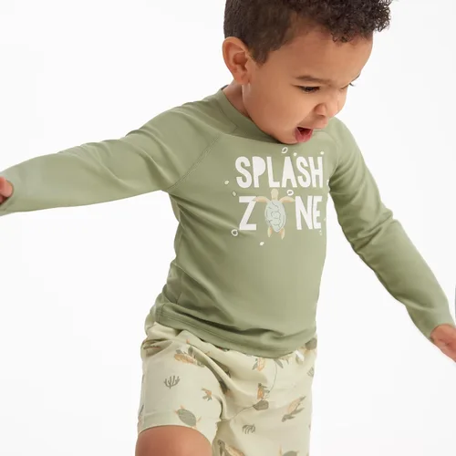 Miniatura 5 de Gerber Boys' Toddler Long Sleeved Rashguard Swim Bathing Suit Set