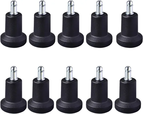 10 piezas de sillas deslizantes para reemplazar ruedas, sillas de oficina de 2.4 in de altura, silla de repuesto de oficina de papelería sin ruedas