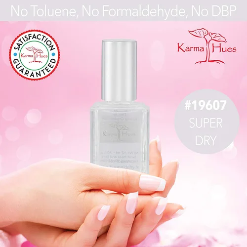 Miniatura 4 de karma organic Fórmula natural de secado rápido: capa de esmalte de uñas de secado rápido para cualquier esmalte de uñas