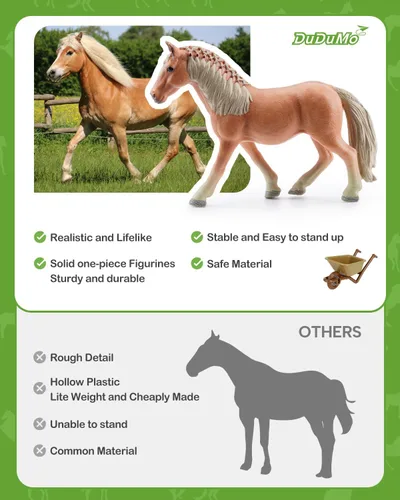 Miniatura 5 de Juego de establo de caballos, regalos de caballo para niñas y niños con 3 caballos y 2 jinetes, juego de juguetes de caballos de animales de granja
