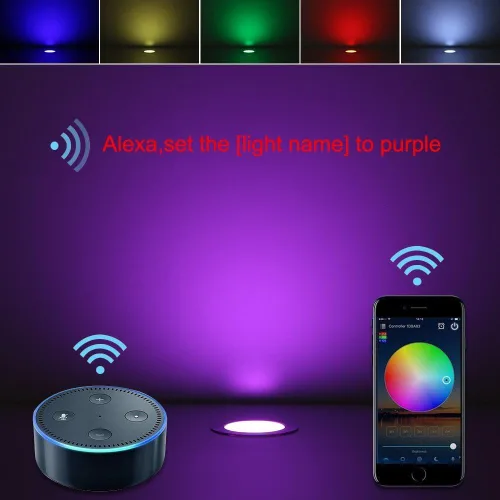 Miniatura 9 de Iluminación RGB para cubierta φ1.22, luces de cubierta impermeables para exteriores, luces de bajo voltaje de 12 V con control remoto, luz