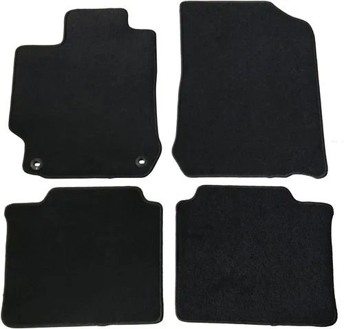 Miniatura 12 de IKON MOTORSPORTS, alfombrilla compatible con Toyota Camry 2012-2017, alfombrillas de nylon beige para el suelo del coche, delanteras y traseras
