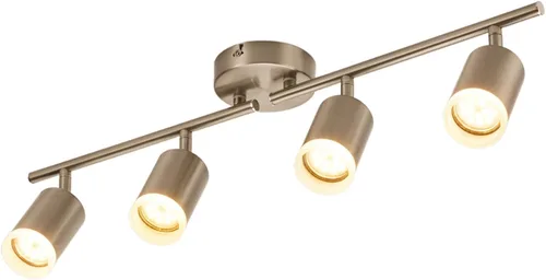 Miniatura 12 de Bojim Kit de Iluminación de Riel de 6 Luces Negras, Modernos Accesorios de Iluminación LED de Riel para Techo, Cabezal de Luz LED Flexiblemente Negro