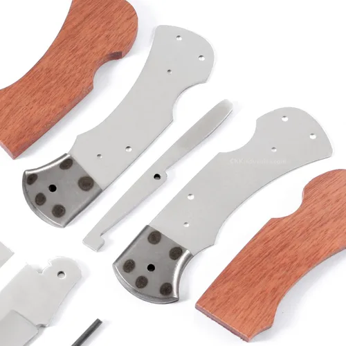 Miniatura 3 de EZSMITH Kit de fabricación de cuchillos – Ranger Lockback – Serie de cuchillos plegables de bricolaje – (kit de piezas)