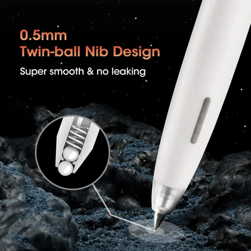 Miniatura 5 de WRITECH Bolígrafos de gel de punta fina: 0.020 in, sin manchas ni manchas, bolígrafo de tinta negra, haga clic para diario, bocetos, dibujo, toma