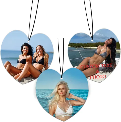Miniatura 9 de Ambientador personalizado para coche - Ambientador de fragancia personalizada con foto a doble cara, ambientadores de olor con imagen