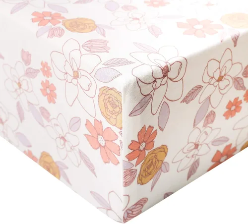 Miniatura 143 de Copper Pearl Sábanas de punto prémium para cuna de bebé para colchones estándar, transpirables y suaves, trucha
