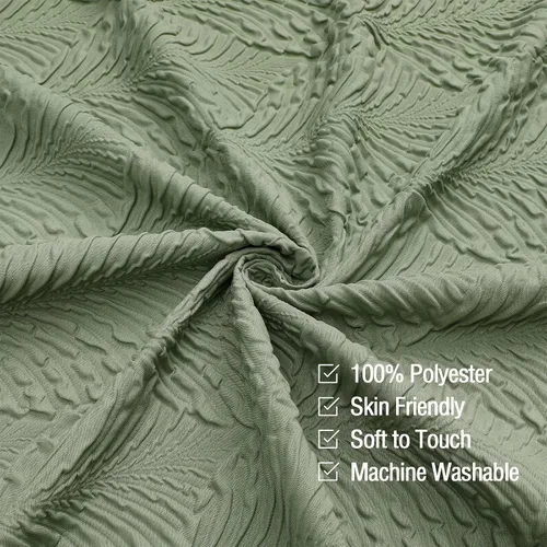 Miniatura 4 de Gibelle Cortina de ducha para baño, cortina de ducha de tela texturizada en relieve 3D, moderno juego de cortina de ducha de tela suave, 72 x 72