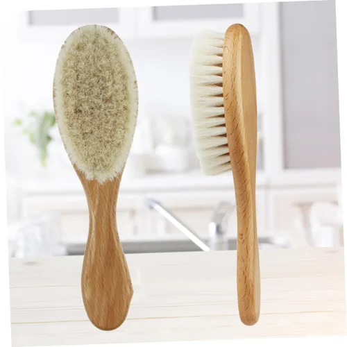 Miniatura 6 de FOMIYES Cepillo secador de 2 piezas para hombre, cepillo de afeitar de lana densa, ideal para el mantenimiento de la barba Como se muestra