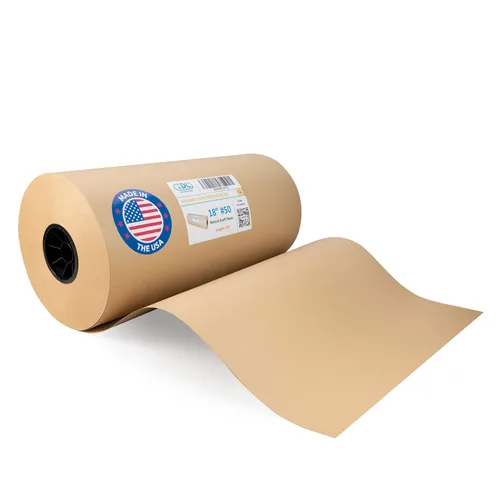 Miniatura 11 de Rollo de papel kraft negro de 36" x 8640" (720 pies), rollo de papel grande de calidad fabricado en Estados Unidos, grosor de 50lb para embalaje