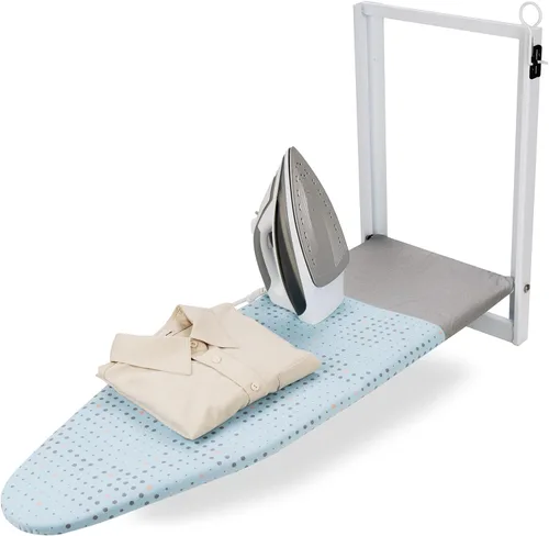 Miniatura 10 de SheeChung Tabla de Planchar Pequeña de Mesa 32" L x 12" A, Tabla de Planchar Plegable con Descanso para Plancha, Base de Metal de Malla, Funda