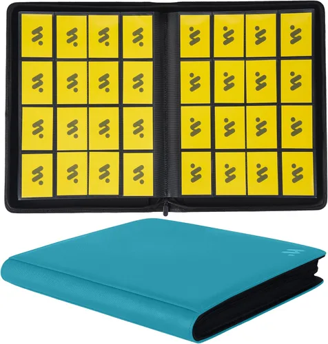 Miniatura 18 de Premium Carpeta de cartas con más de 1000 bolsillos, carpeta de álbum de 16 bolsillos para cartas coleccionables sin anillas, carpeta de bolsillo