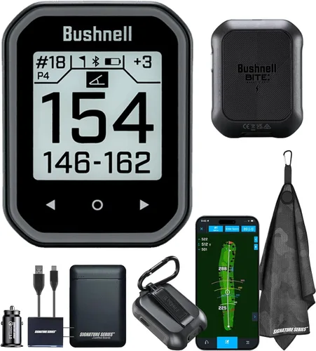 Miniatura 19 de Bushnell Golf Phantom 3 Slope GPS Handlheld (negro) Más de 38,000 campos, compensación de pendientes, información de peligro, calculadora