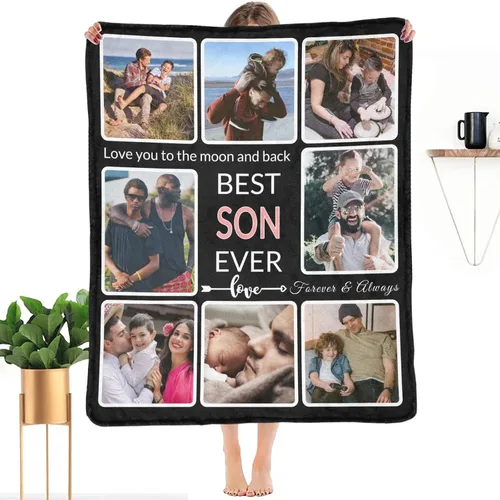 Miniatura 17 de Regalos para Tías Manta Personalizada con Foto, Haz una Manta Personalizada para Tías con Imagen Recuerdos Personalizados Souvenir Manta de Las