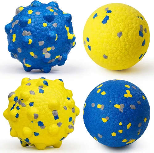 Miniatura 9 de Pelotas de tenis para perros Moonorange para masticadores agresivos, juguete interactivo indestructible, duradero, rebotador para perros, juego