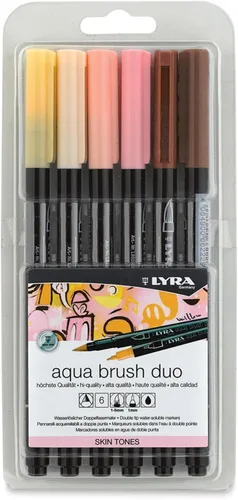 Miniatura 4 de Lyra Aqua Brush Duo Set, colores primarios, 6 piezas Tono primario