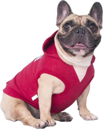 Miniatura 13 de iChoue - Disfraces para perros, I am a French Bulldog, suéteres divertidos, abrigos de invierno, sudaderas con capucha, Frenchie Pitbull Corgi, Pug