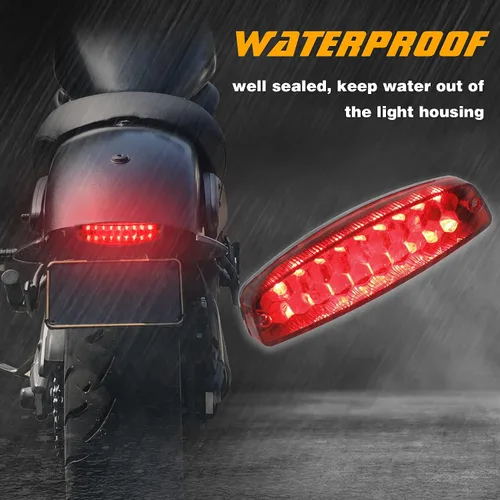 Miniatura 4 de Luz trasera universal de 12 V, luces de freno para ATV, compatibles con Yamaha Honda Suzuki 50cc 70cc 90cc 110cc 125cc Tao Tao Scooter motocicleta