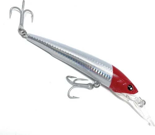 Miniatura 2 de Señuelos de pesca de buceo profundo Swimbait Sinking Minnow Señuelo de pesca de agua salada Señuelo de arrastre Verde (Green Mackerel)