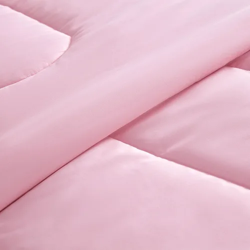 Miniatura 3 de SLEEP ZONE Juego de edredón de 2 piezas con estampado de 2 piezas para niñas, resistente a la decoloración, lavable a máquina, color rosa ballet