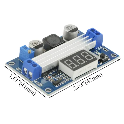 Miniatura 4 de Módulo regulador de refuerzo ajustable de alta potencia DC-DC Entrada 3.0 ~ 35V a salida 3.5 ~ 35 V 100 W con pantalla digital Voltímetro Voltaje