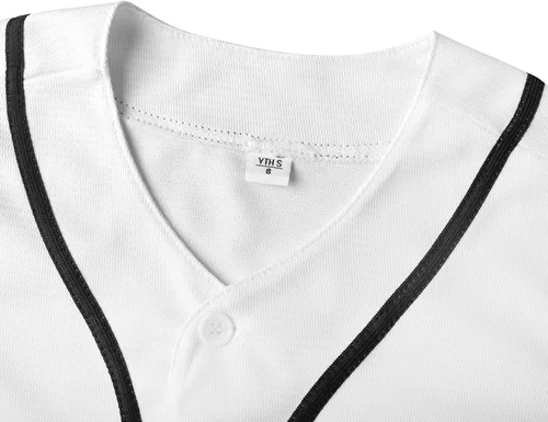 Miniatura 45 de Phoneutrix Camiseta de béisbol en blanco para jóvenes, camisetas de manga corta para niños, uniformes deportivos