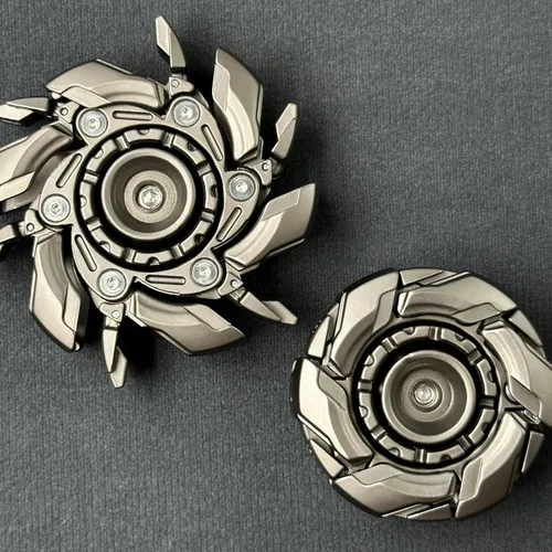 Miniatura 4 de T-Conceal EDC Fidget Sliders Open Armor Spinning Top - Juguetes para aliviar el estrés para adultos, metal magnético gris