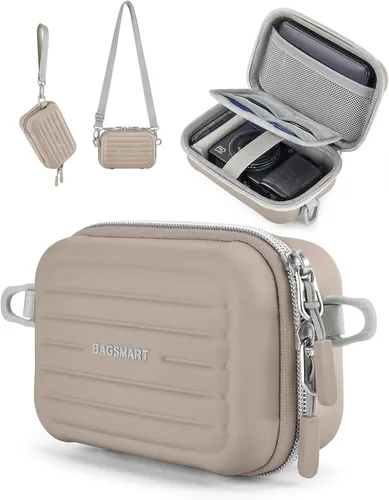 Miniatura 11 de BAGSMART Funda para cámara digital, protectora e impermeable para cámara pequeña con correa para el hombro, bolsa ligera para cámara Canon PowerShot