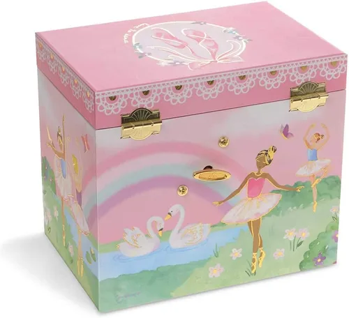Miniatura 3 de Jewelkeeper Caja de música y juego de joyas de bailarina para niñas pequeñas, 3 regalos de bailarina para niñas, joyero musical de bailarina