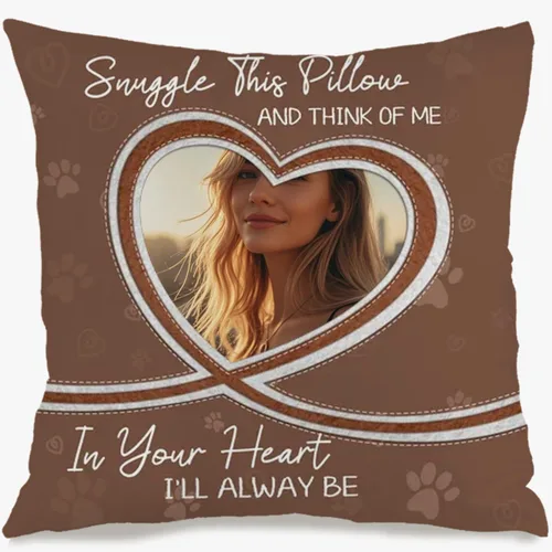 Miniatura 8 de Personalized Pillowcase with 6 Pictures and Words for Mom, Soft Decorative Cushion Perfect as a Meaningful Gift for Birthdays Christmas or 6