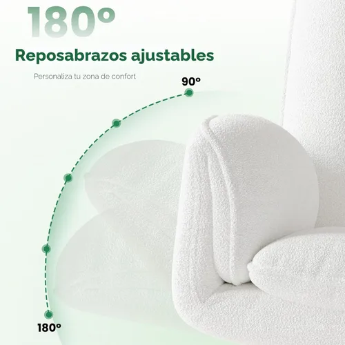 Miniatura 4 de HOMRELEXA Silla de oficina Criss Cross con reposabrazos y ruedas, cómoda silla de tocador de terciopelo, sillas ejecutivas ergonómicas para Blanco